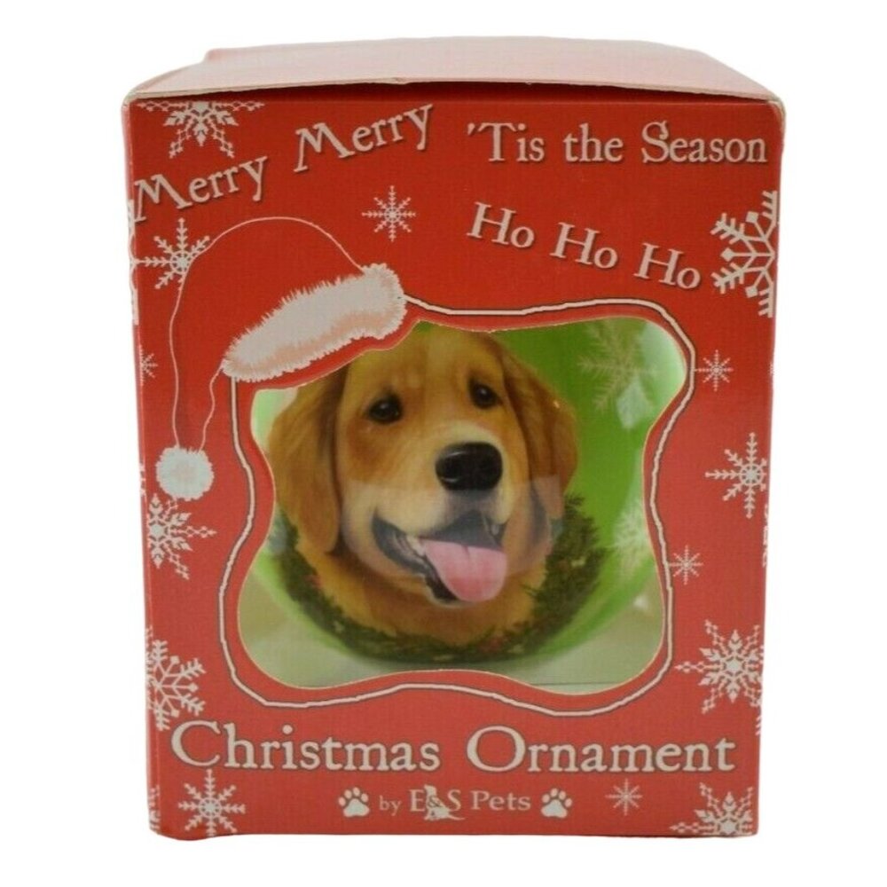 ES Pets Dog Unbreakable Ball Golden Retriever New Christmas Ornament